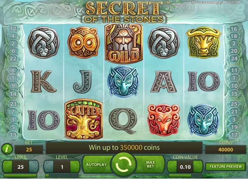 Secret of the Stones slot game now live