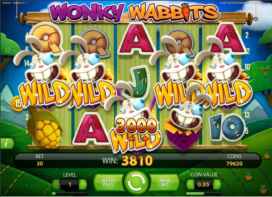 Wonky Wabbits, NetEnt slot