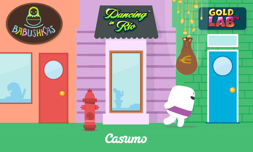 Three new exclusive slot games at Casumo