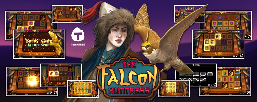 New from Thunderkick, The Falcon Huntress