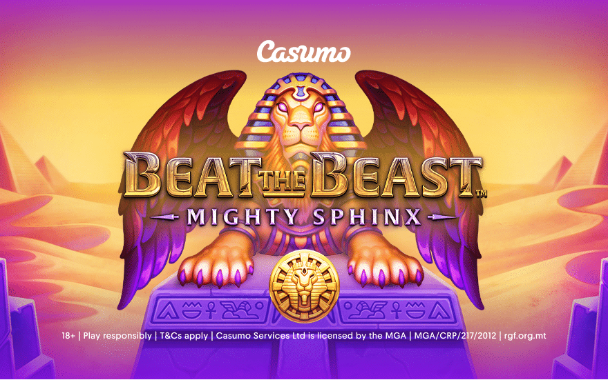 Beat the Beast – Mighty Sphinx, second of five slot releases