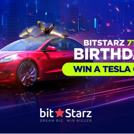 Celebrate Bitstarz and win a Tesla Model3