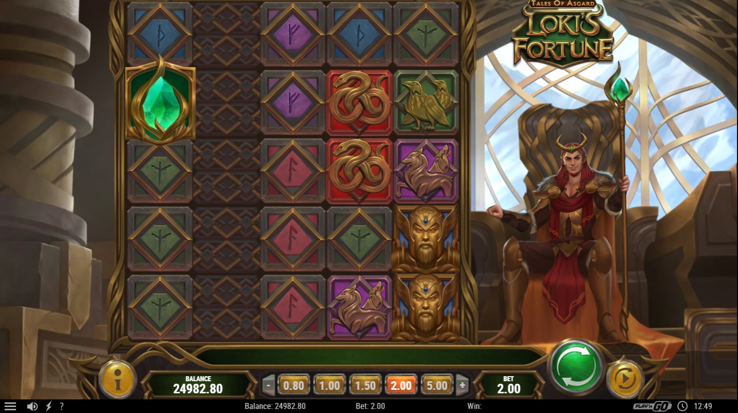 Tales of Asgard - Loki's Fortune, base slot