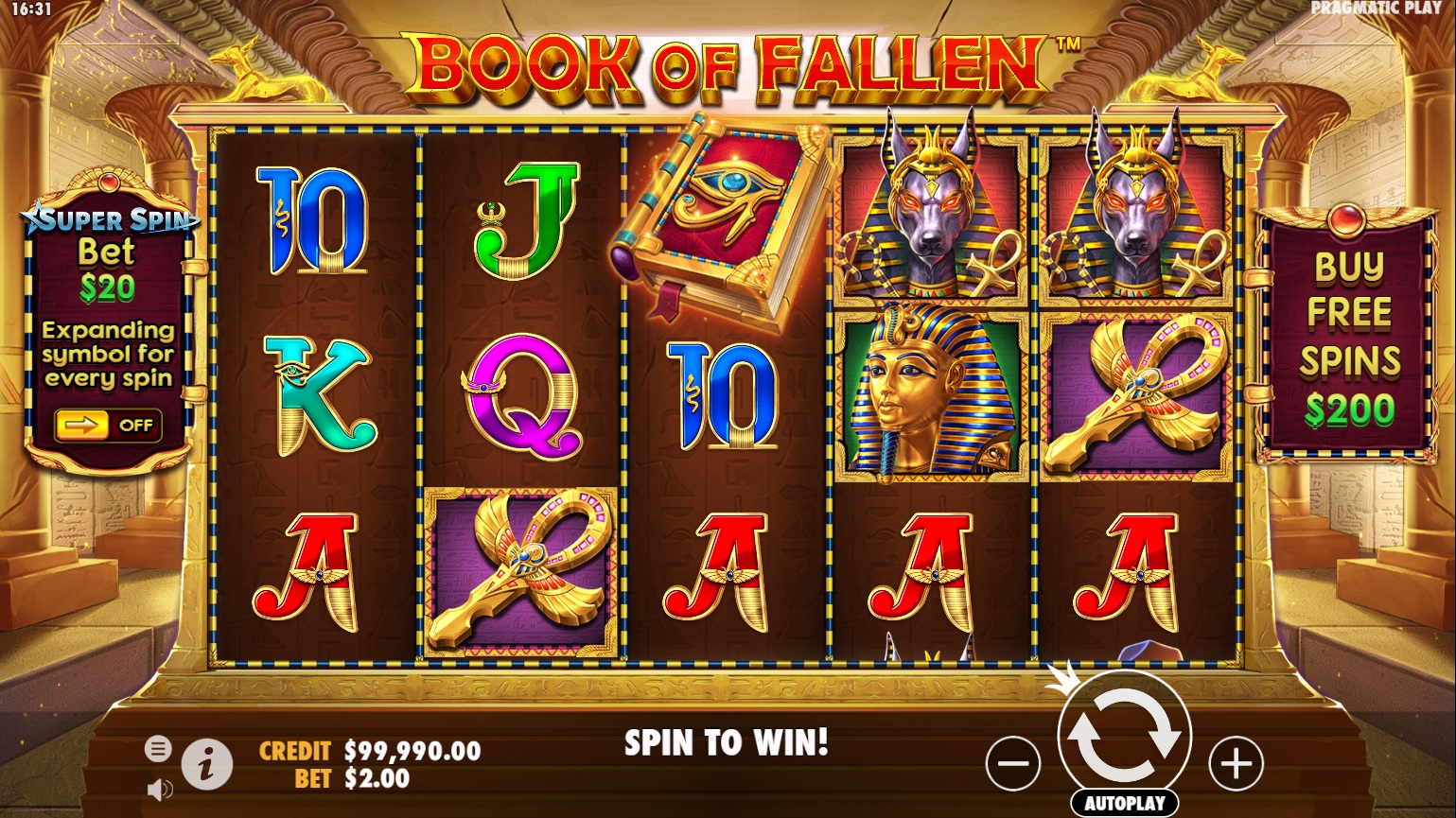 Book of Fallen, Base slot game