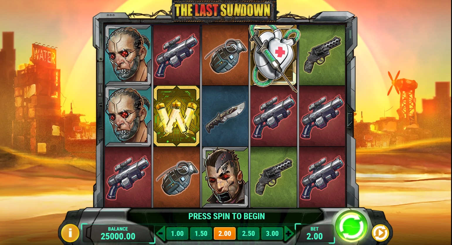 The Last Sundown, base slot game