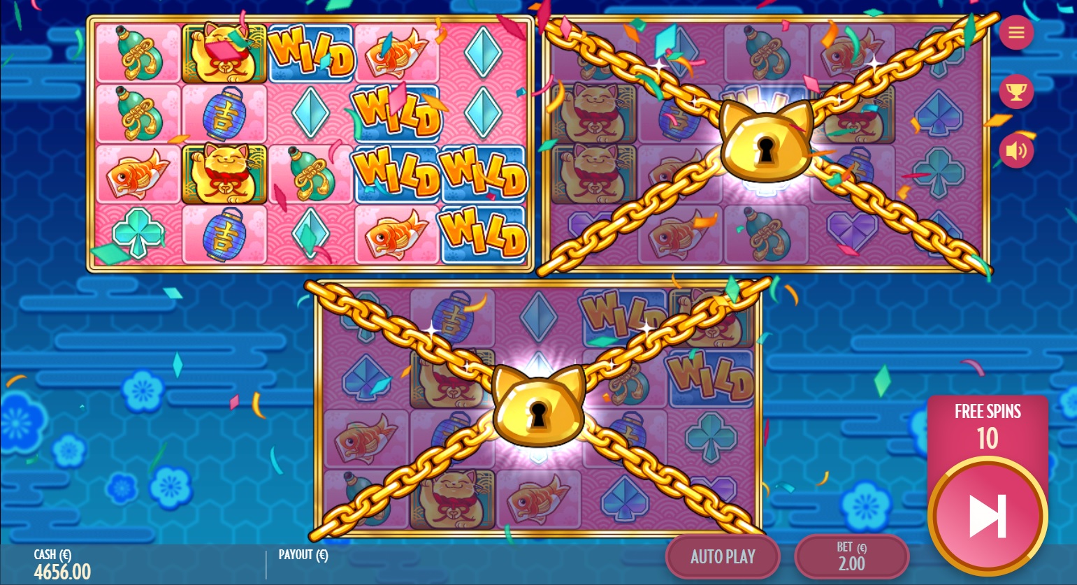 Fortune Cats Golden Stacks Free Spins Feature