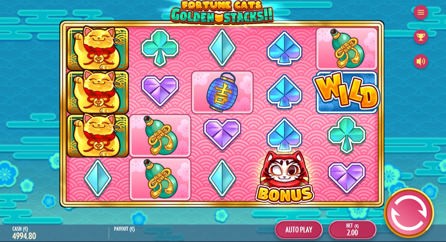 Fortune Cats Golden Stacks slot game
