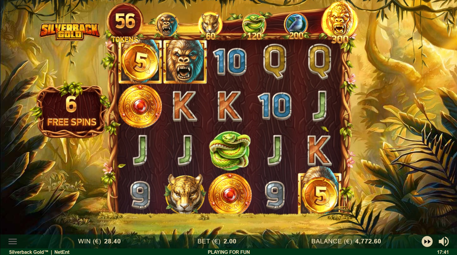 Silverback Gold, free spins feature