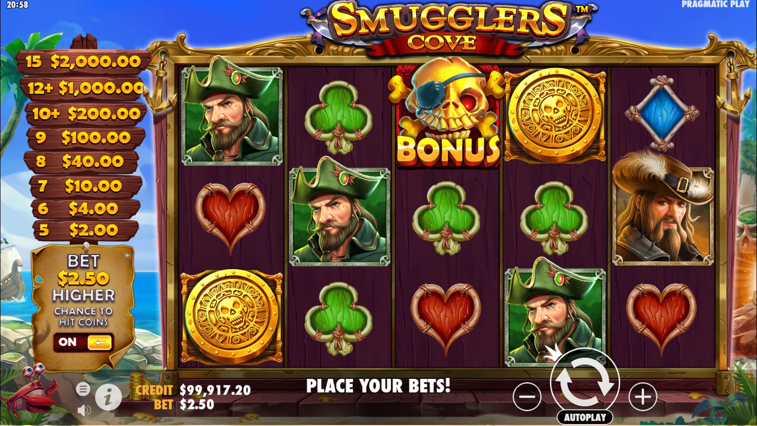 Smugglers Cove slot game