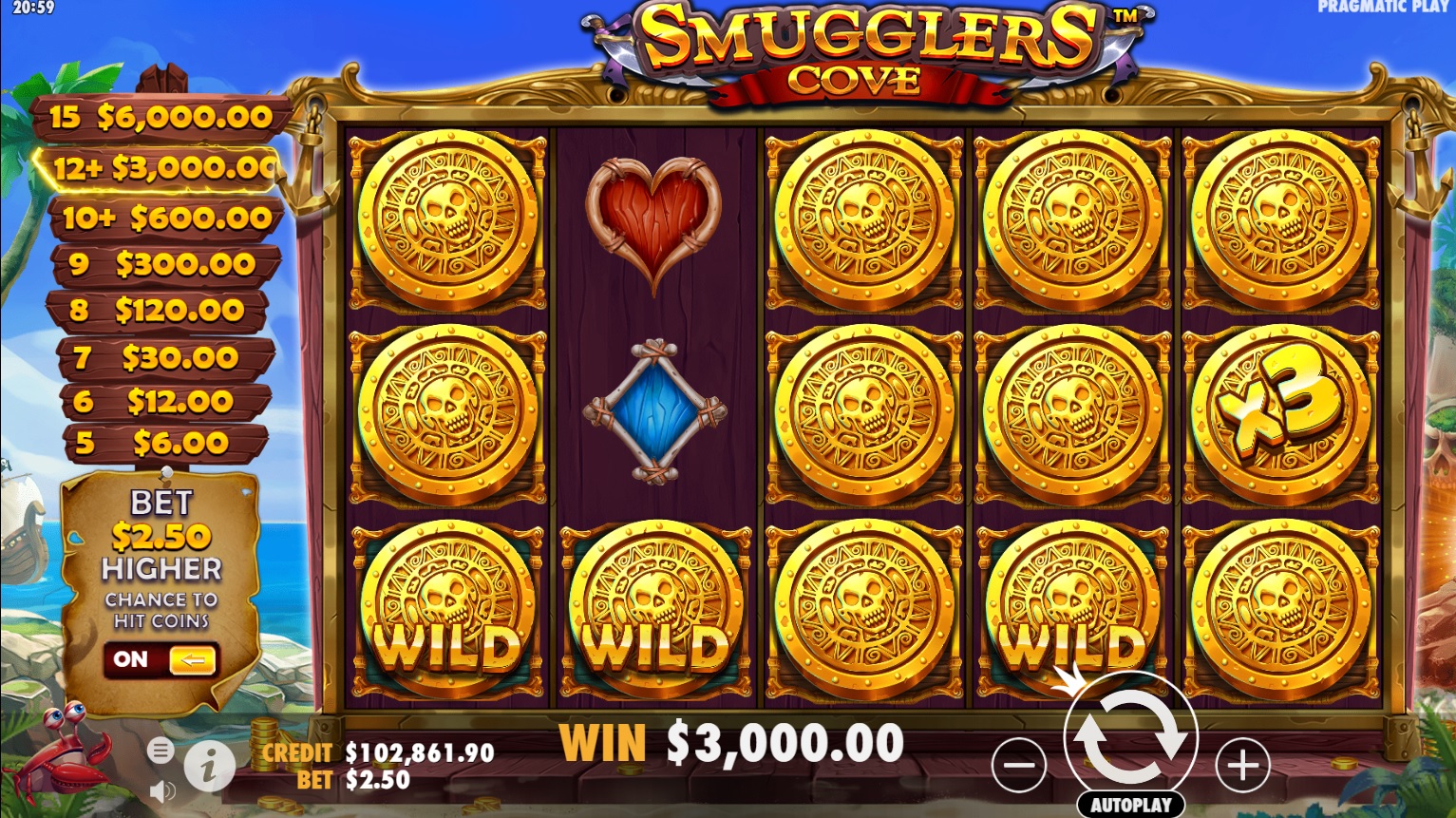 Smugglers Cove, Special coins