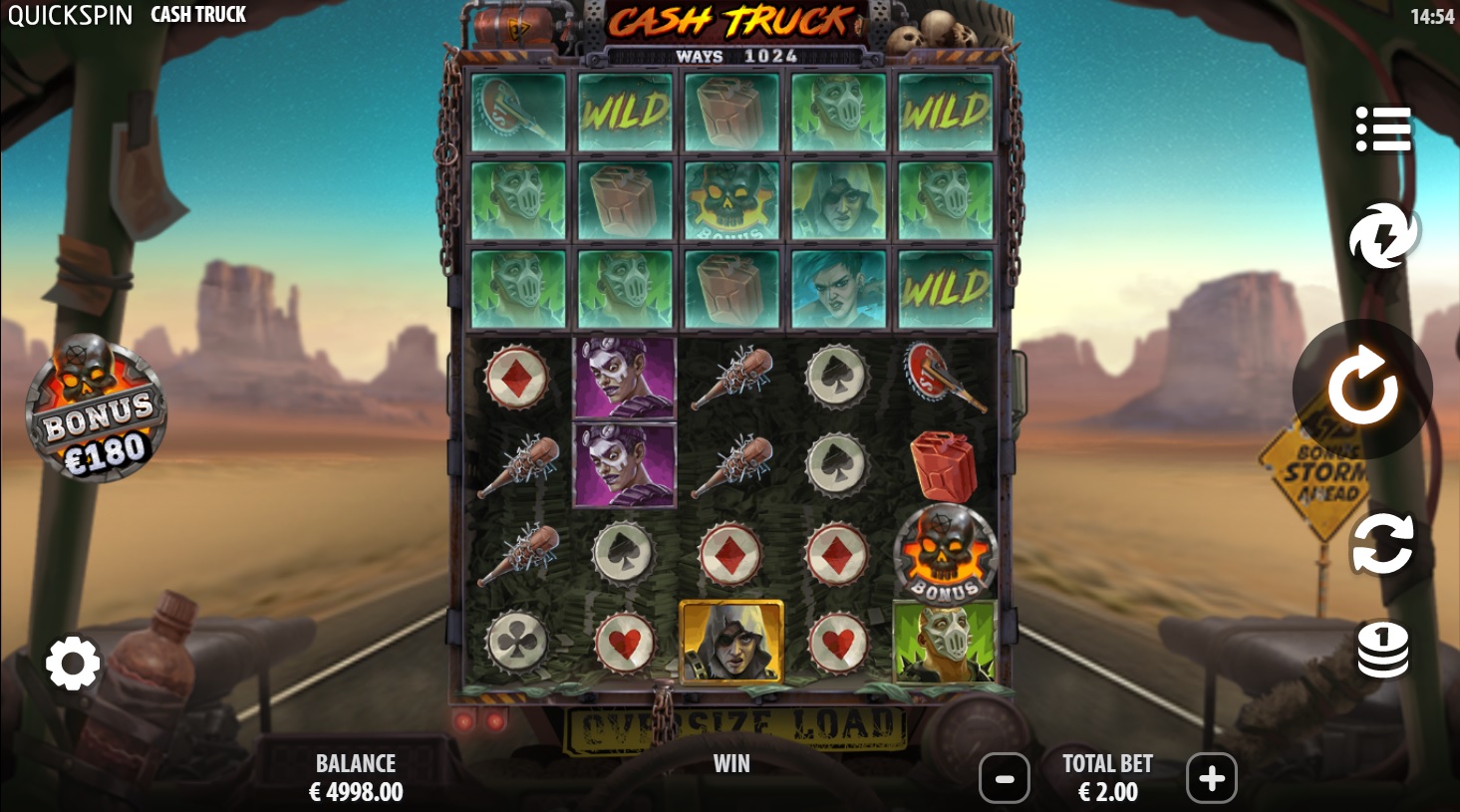 Cash Truck slot, Base Game