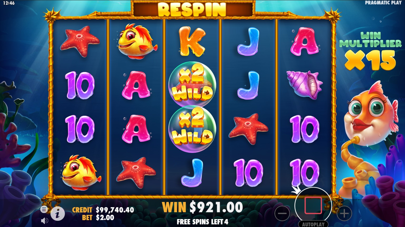 Free spins feature