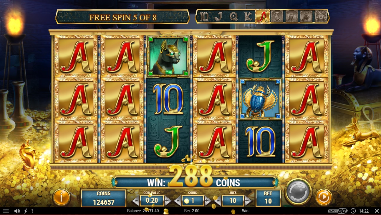Secret of Dead, Free spins feature