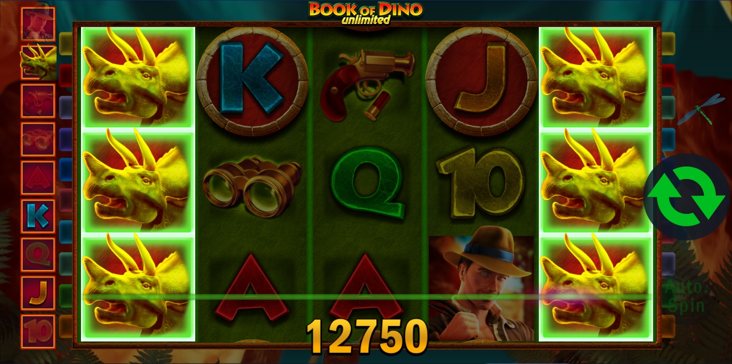 Book of Dino Unlimited slot, Free spins feature