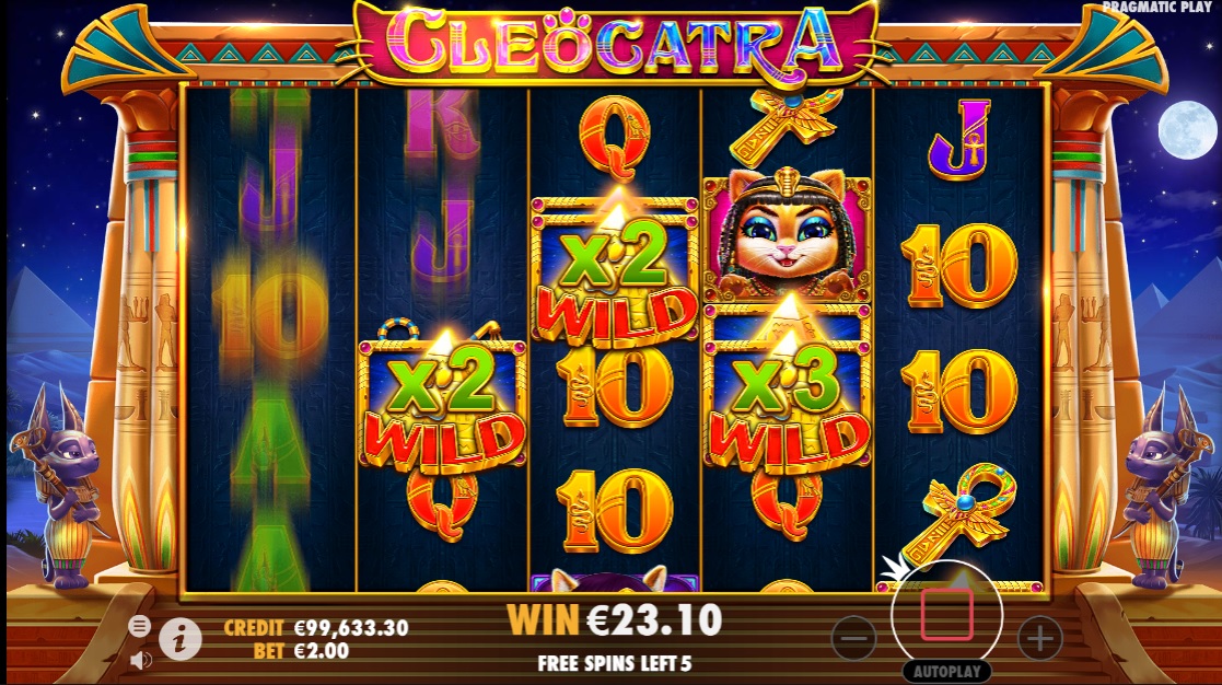 Cleocatra, Free spins feature