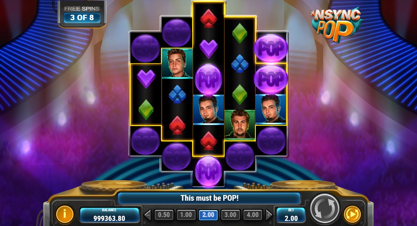 NSYNC Pop, Free spins feature