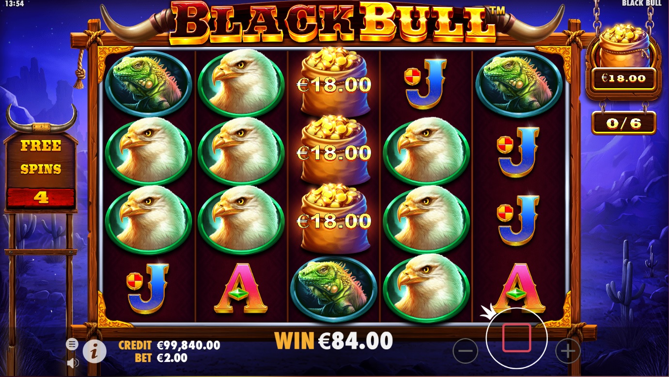 Black Bull, Free spins feature