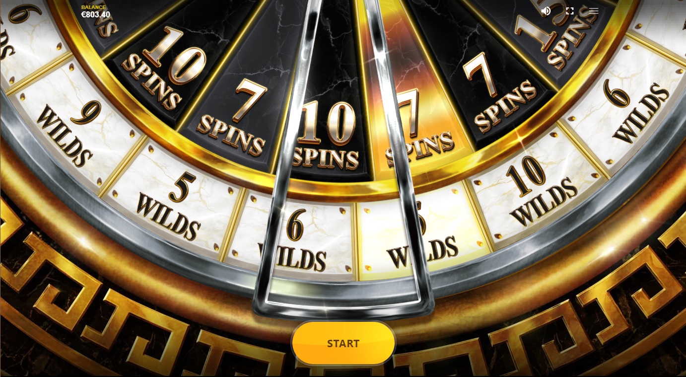 Gods of Troy, Free spins wheel