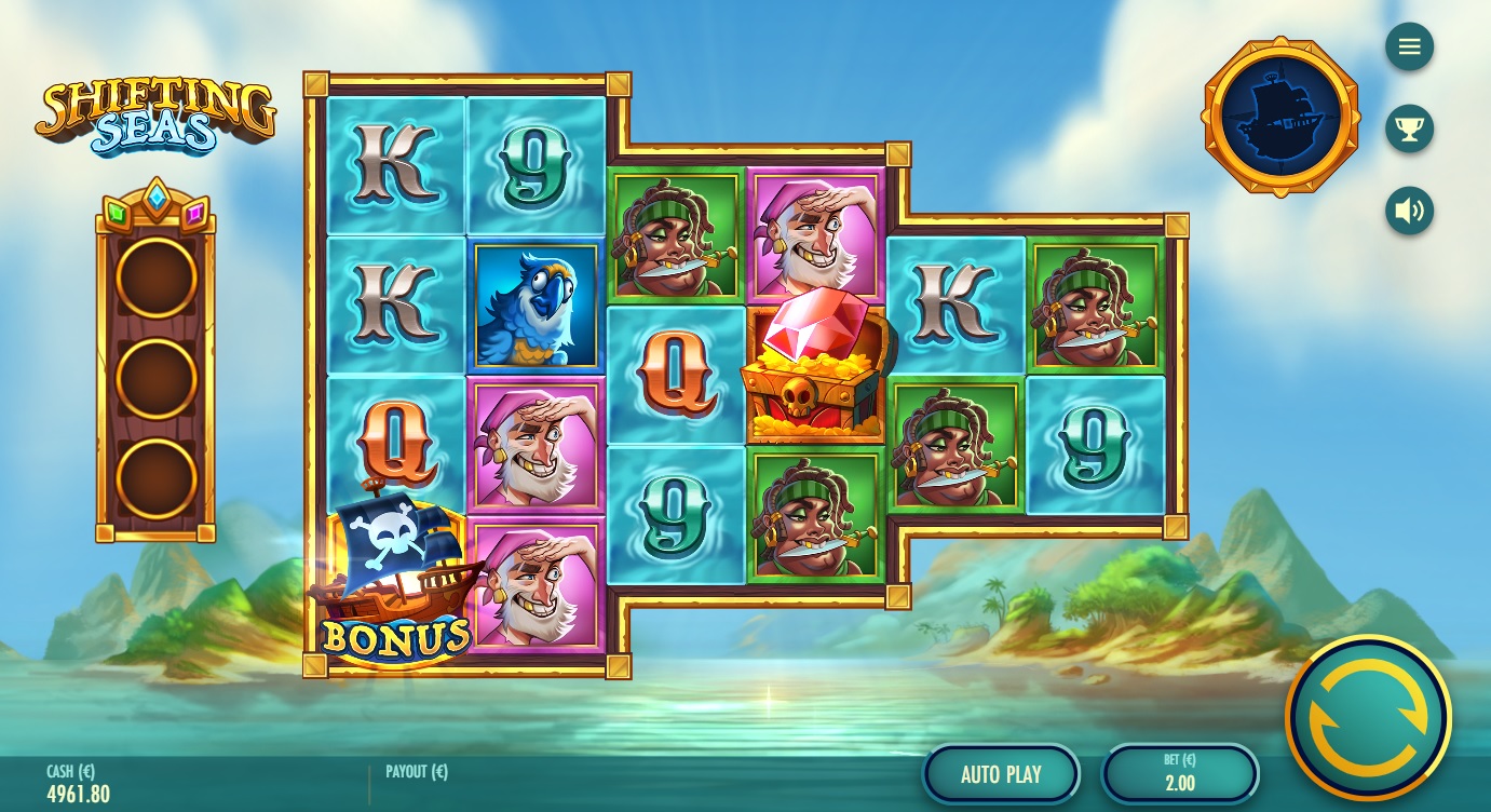 Shifting Seas, Base slot game