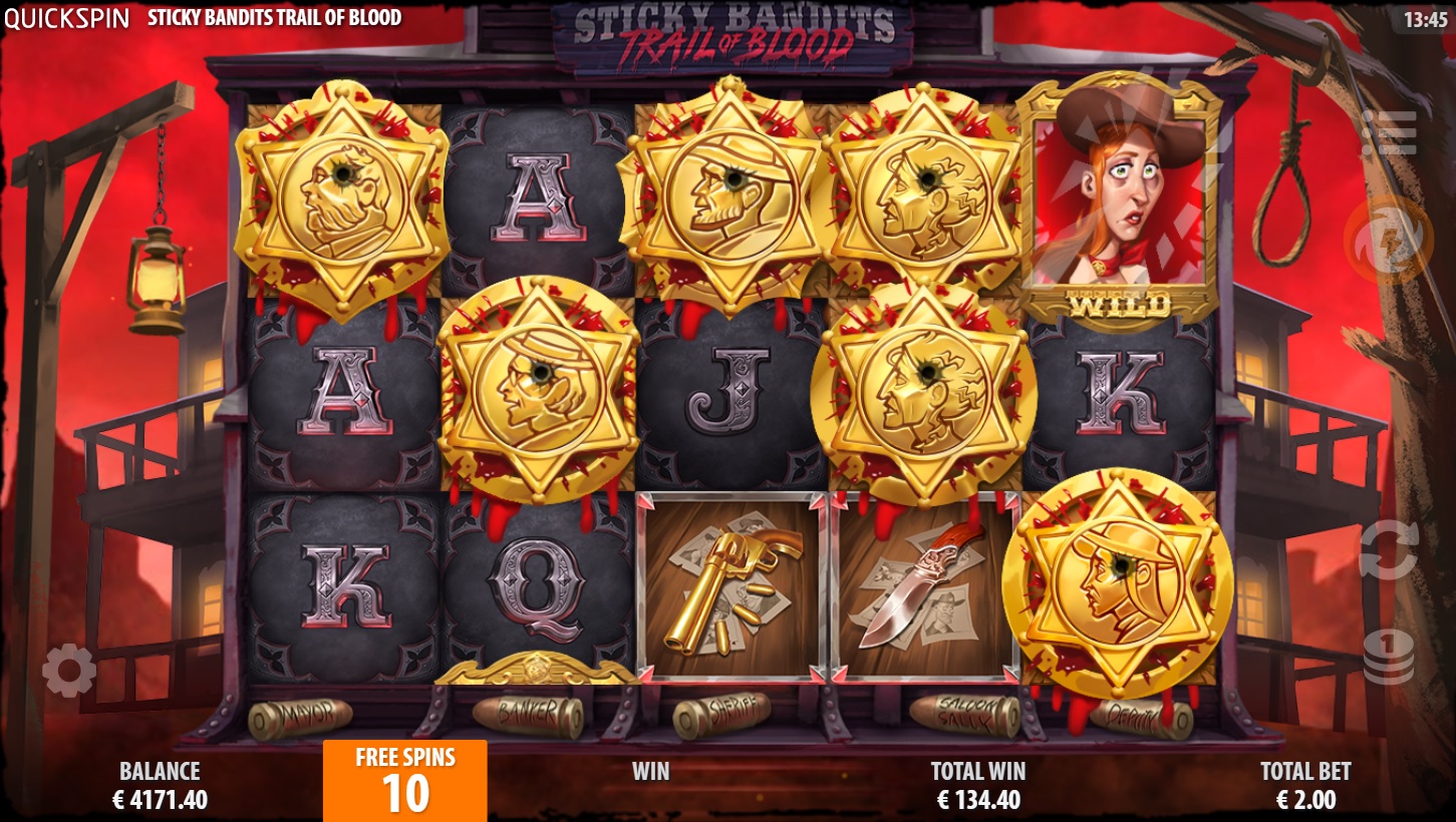 Sticky Bandits - Trail of Blood, Revenge Free Spins