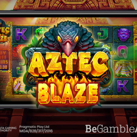 New, Aztec Blaze, with special respin feature