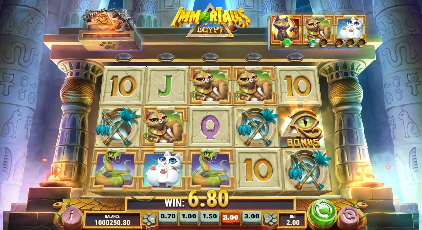 ImmorTails of Egypt, Base slot game