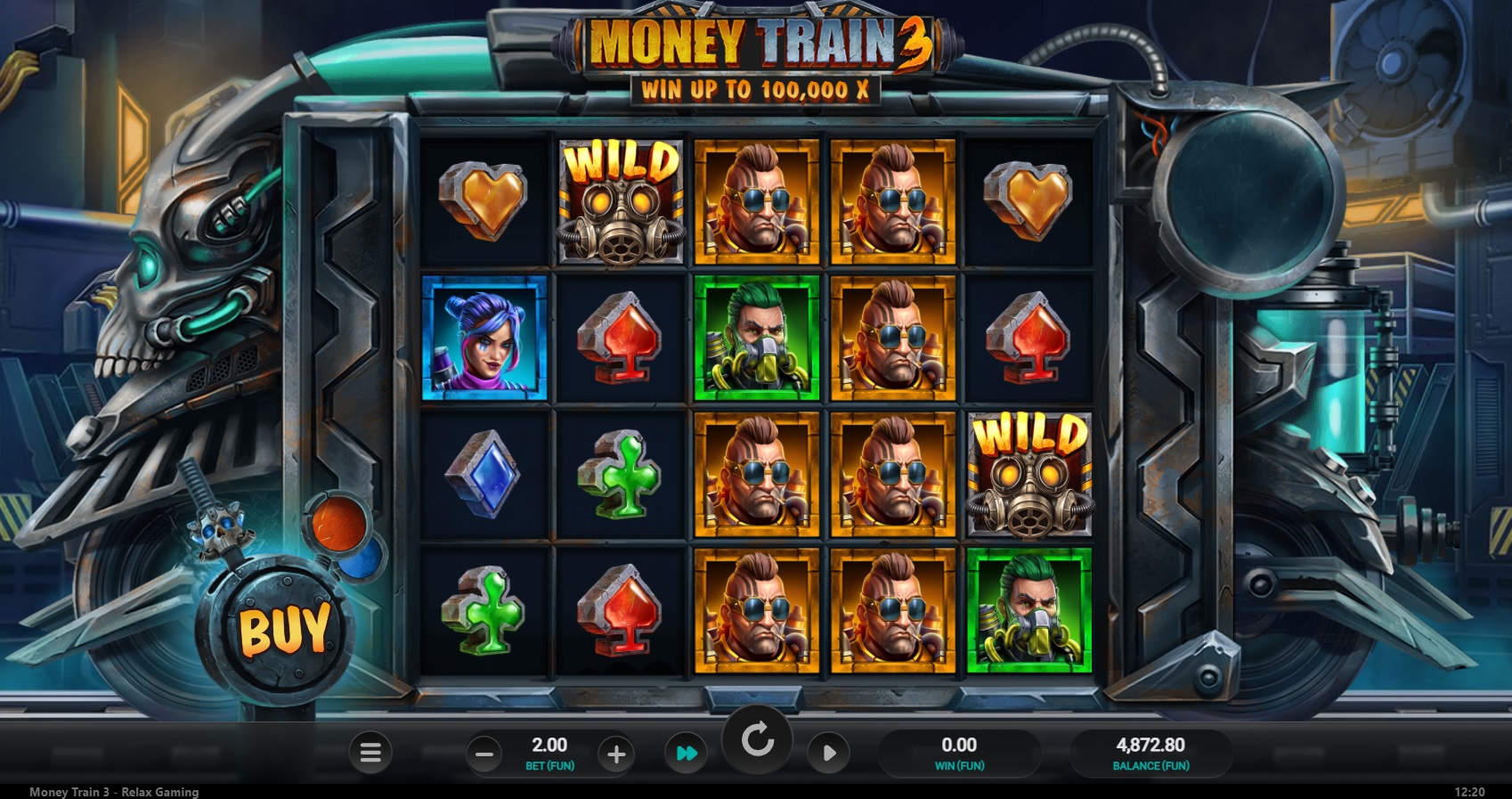 Money Train 3, Main slot game