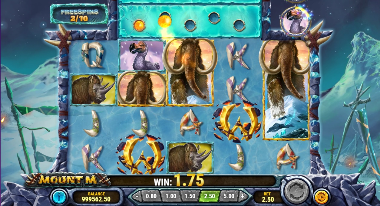 Mount M, Free spins feature