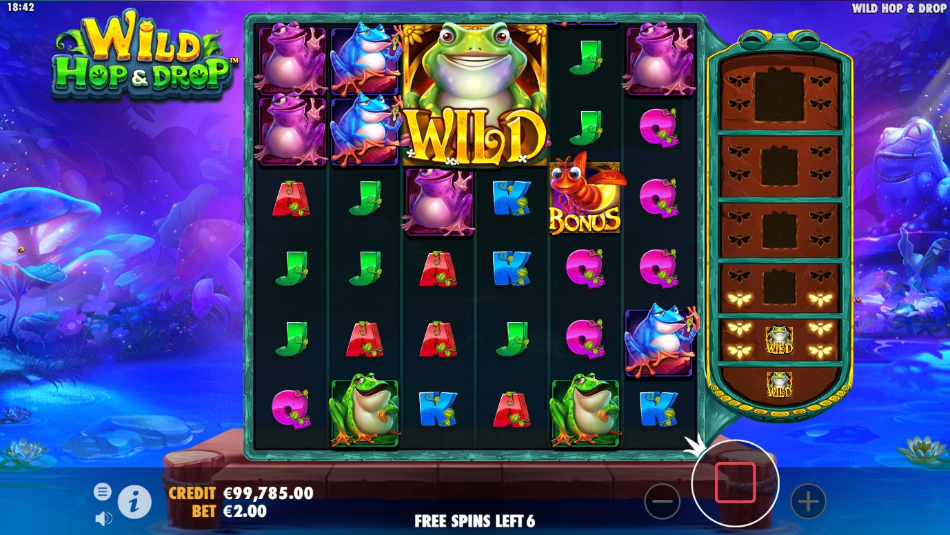 Wild Hop & Drop, Free spins feature