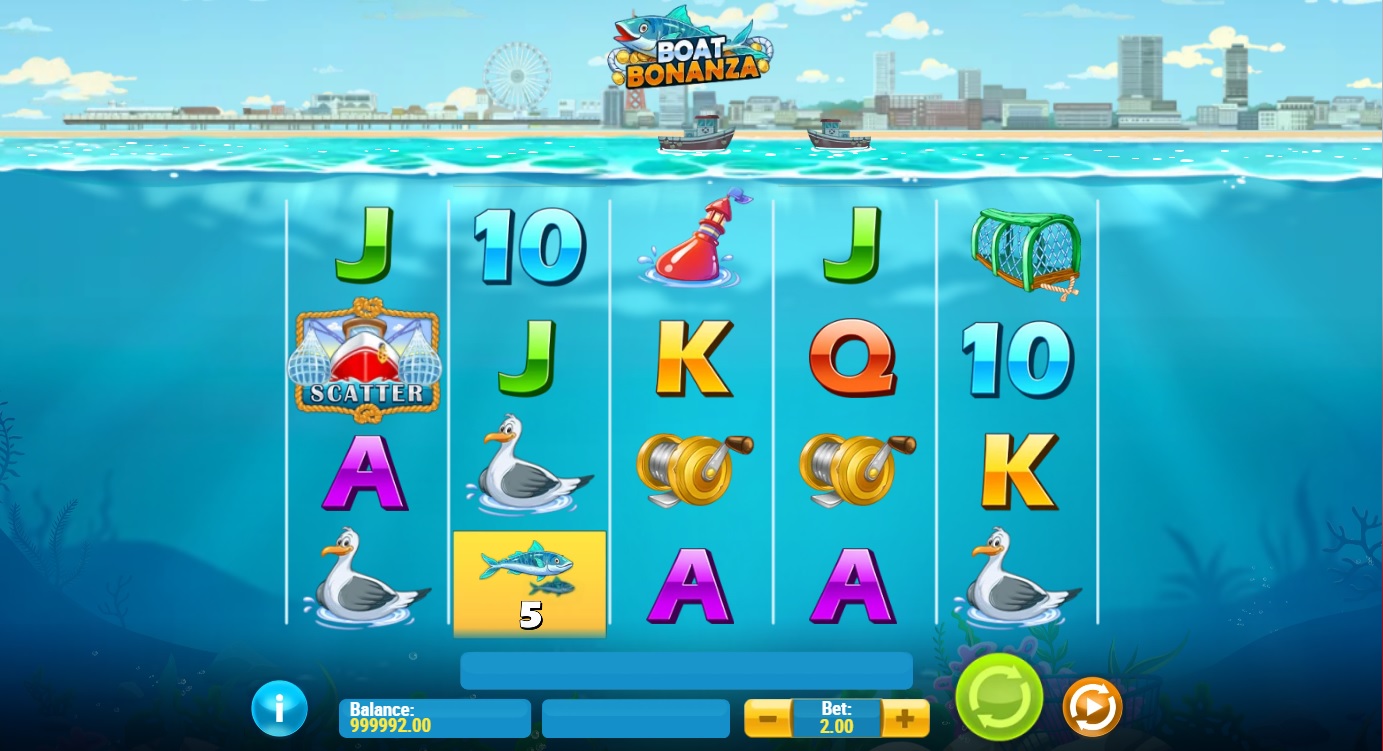 Boat Bonanza, Main slot game