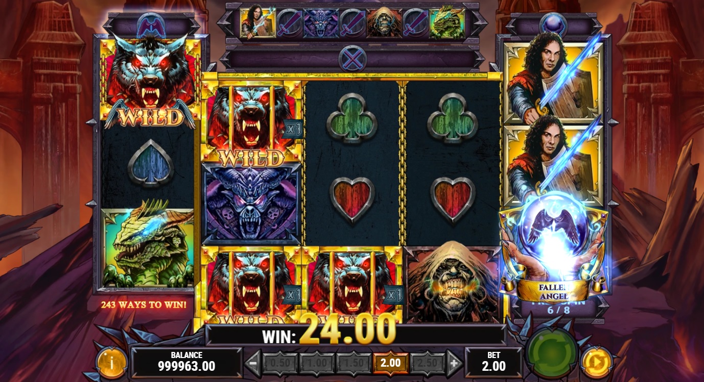 Dio - Killing the Dragon, Free spins feature