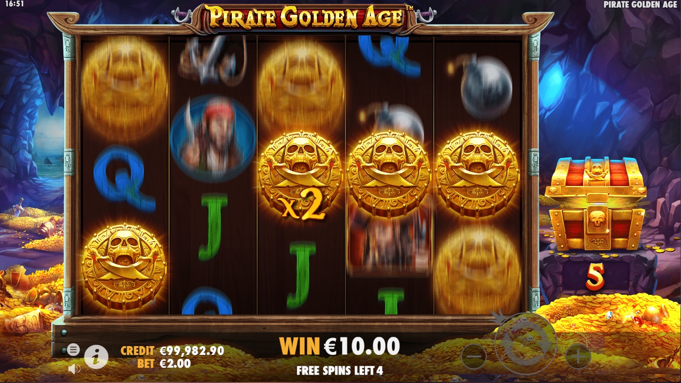 Pirate Golden Age, Free spins feature
