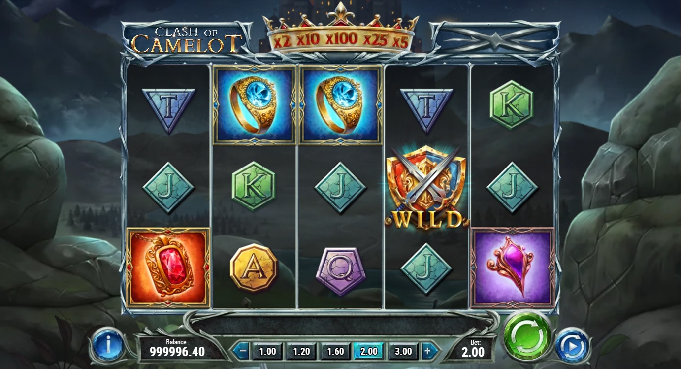 Clash of Camelot, Base slot game