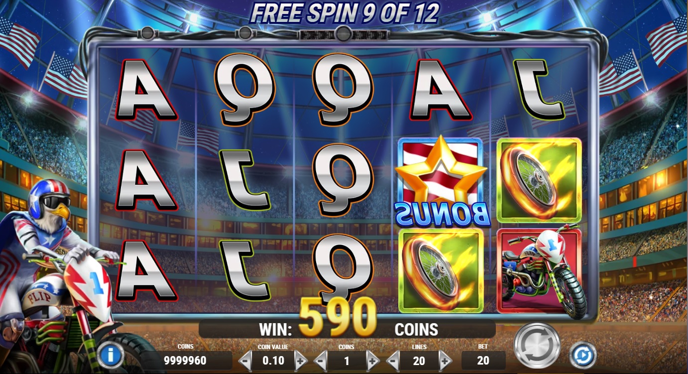 USA Flip, Free spins feature