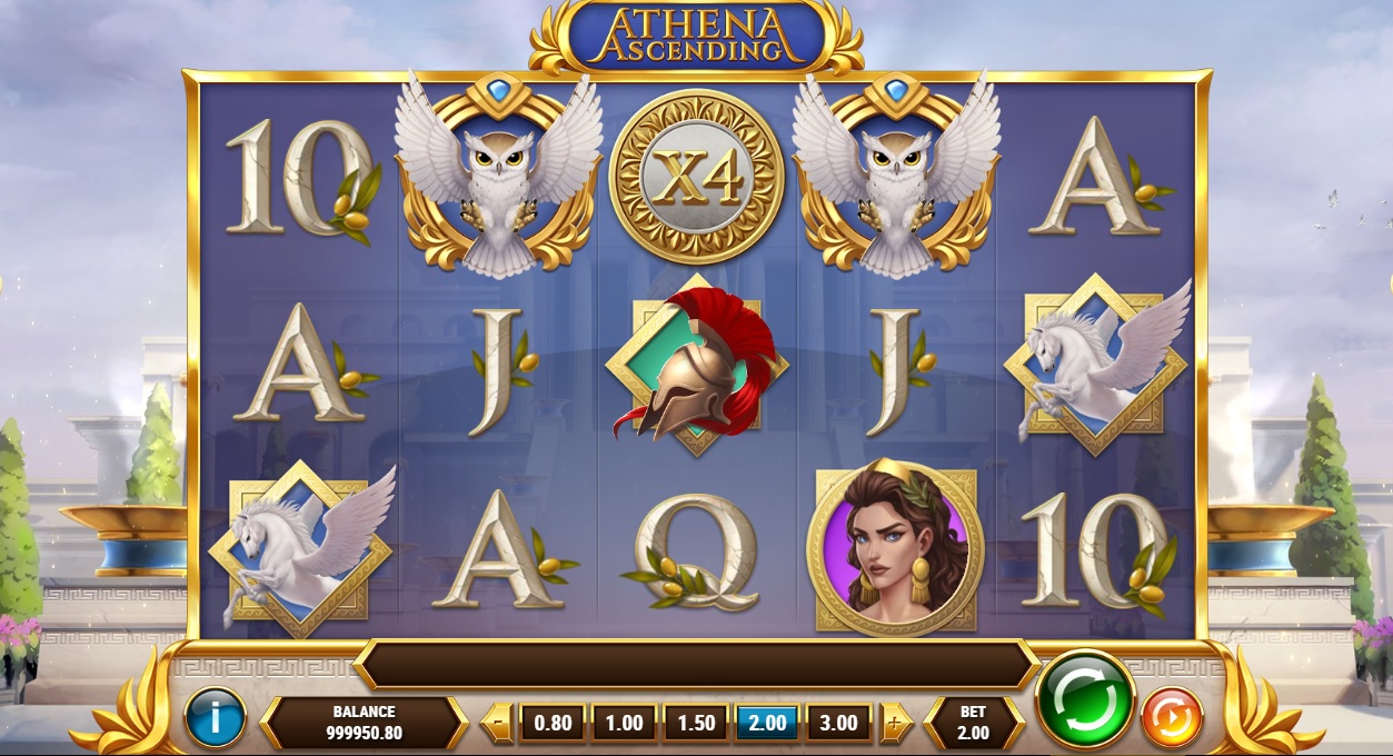 Athena Ascending, Base slot game