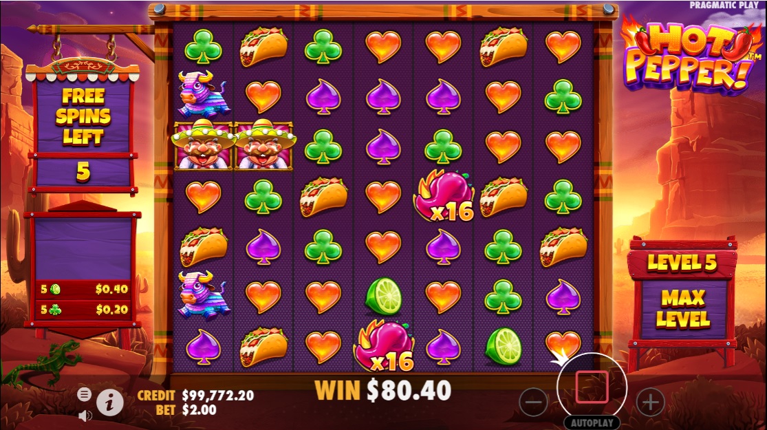 Hot Pepper, Free spins feature