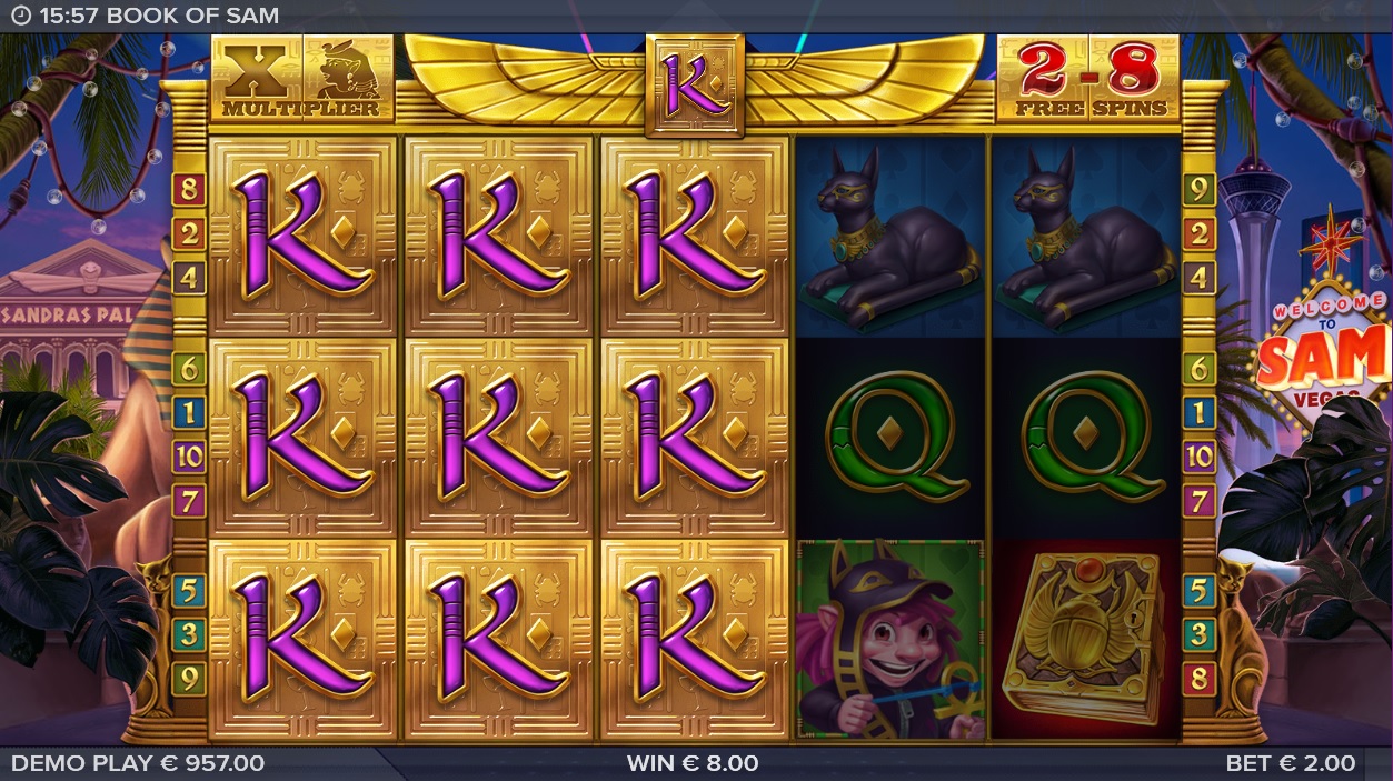 Book of Sam, Free spins feature
