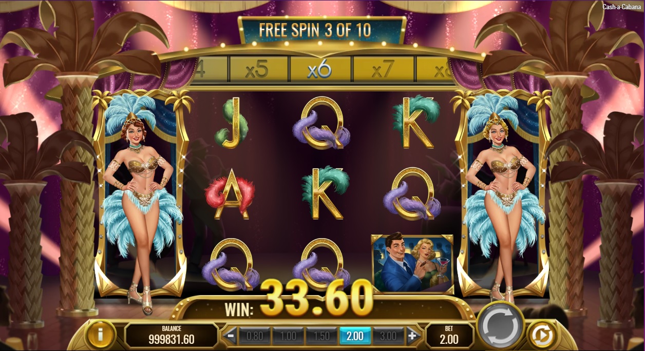 Cash-a-Cabana, Free spins feature