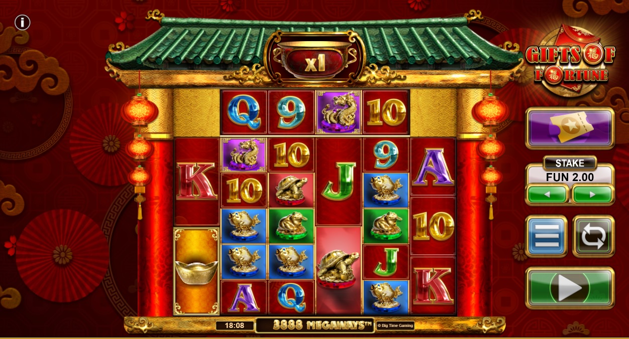 Gifts of Fortune, Base slot game