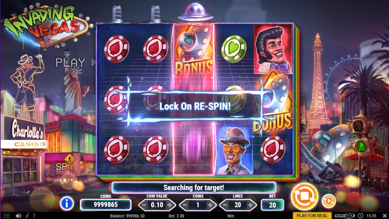 Invading Vegas, Lock on Re-spin