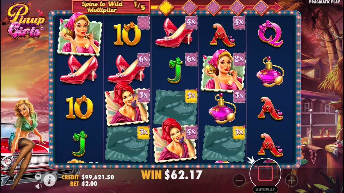 Pinup Girls, Free spins feature