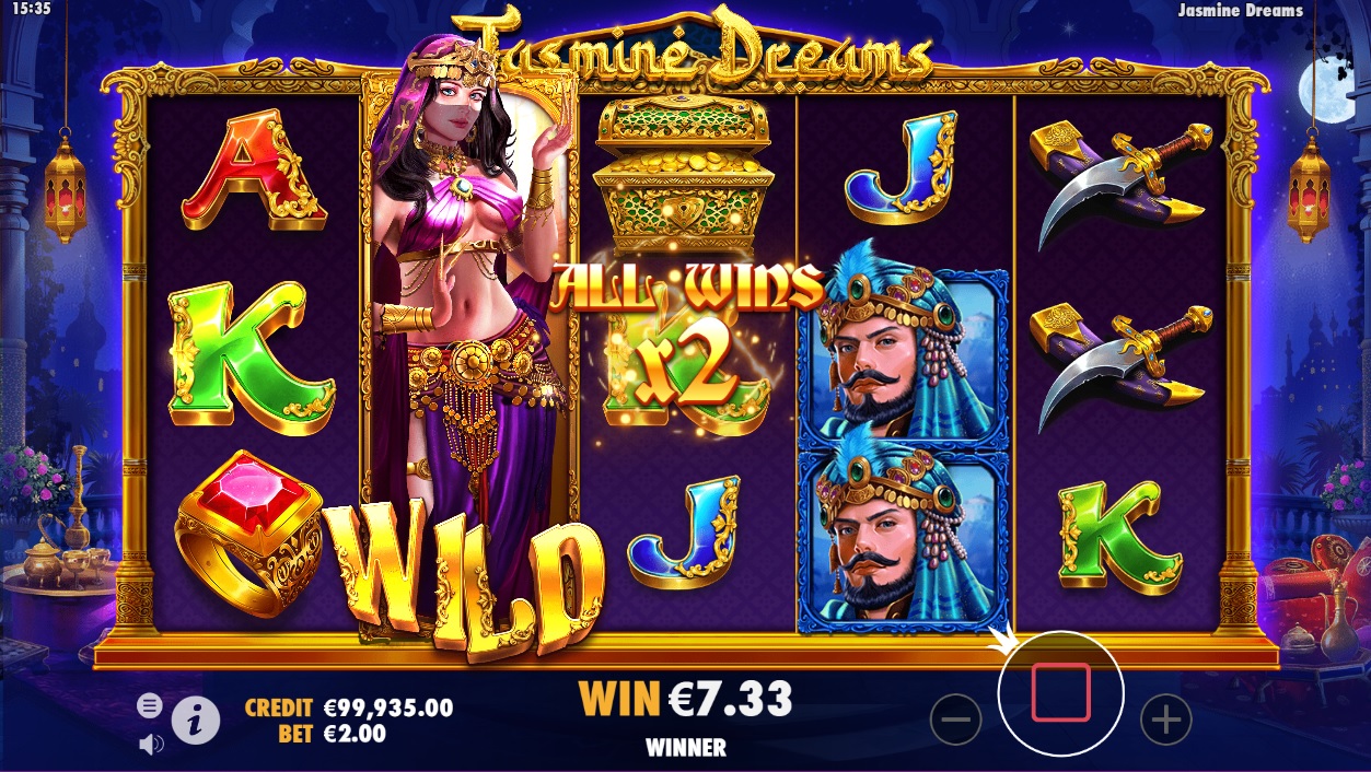 Jasmine Dreams, Free spins feature