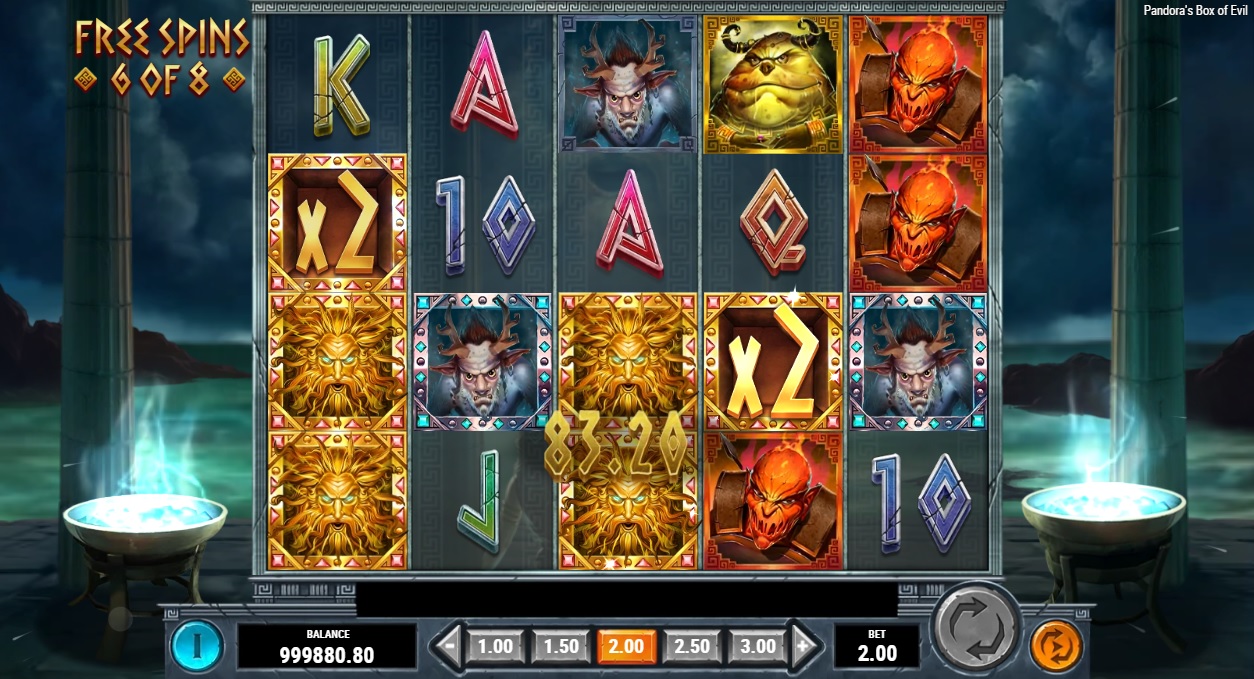 Pandora's Box of Evil, Free spins feature
