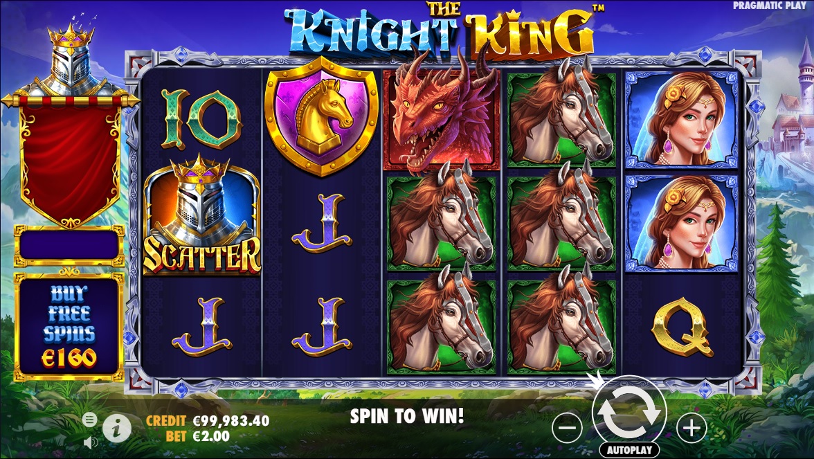 The Knight King, Base slot game