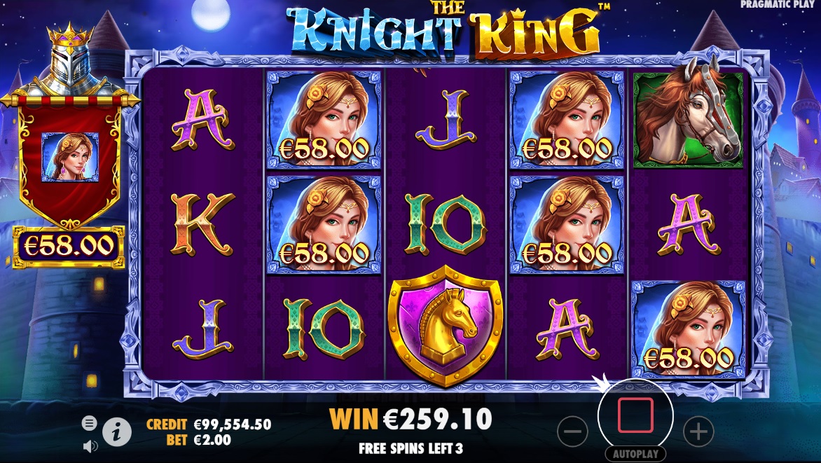 The Knight King, Free spins feature