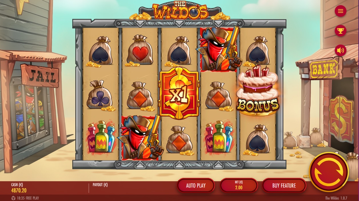 The Wildos, Base slot game