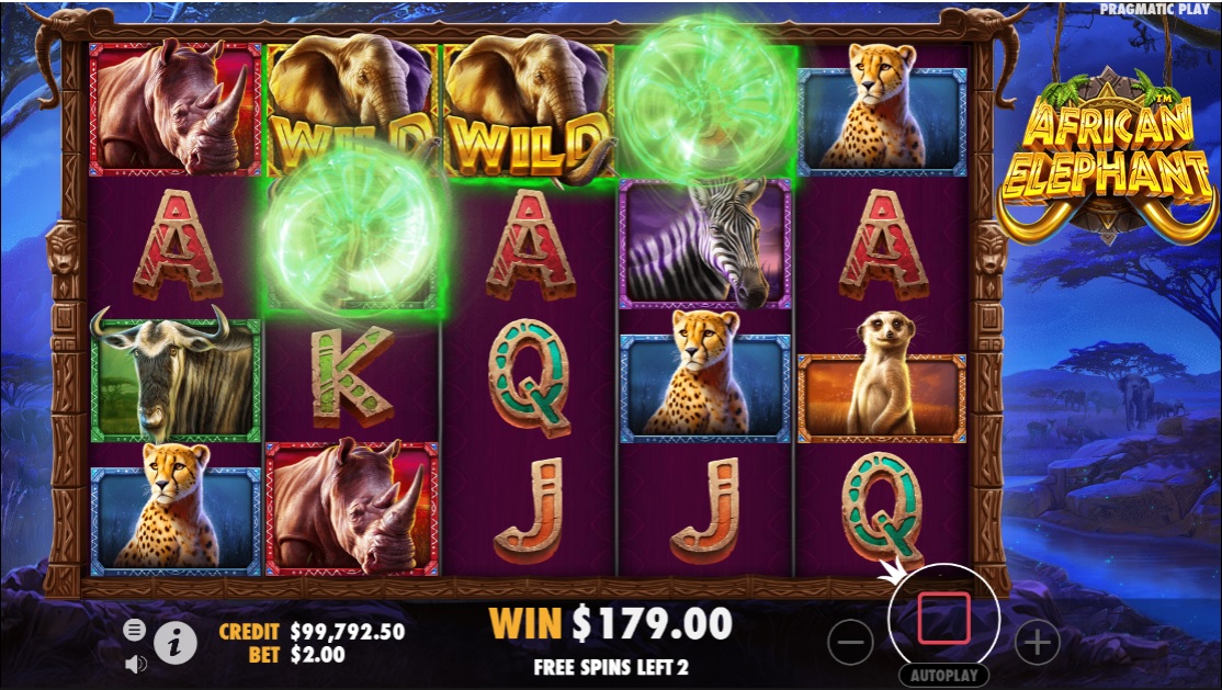 African Elephant, Free spins feature