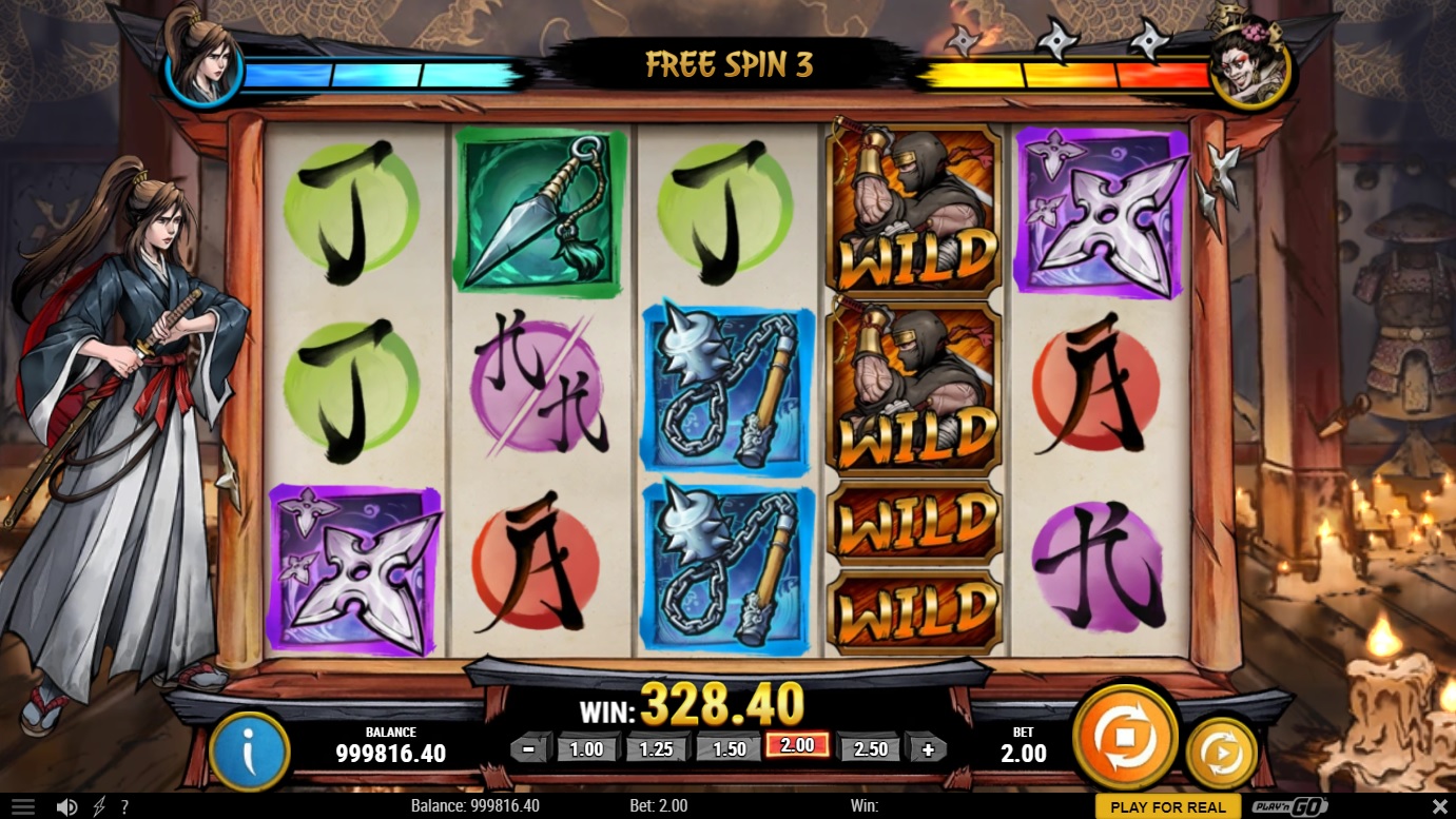 Ronin's Honour, Free spins feature