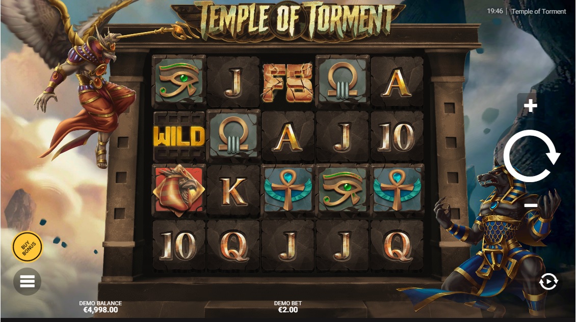Temple of Torment, Base slot game