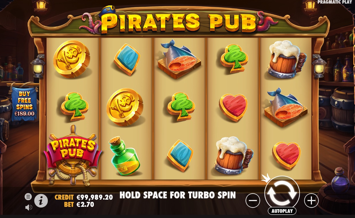 Pirates Pub, Base reels